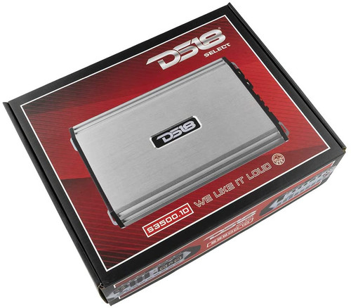 DS18 S-3500.1D 1200W RMS Class D Monoblock Amplifier