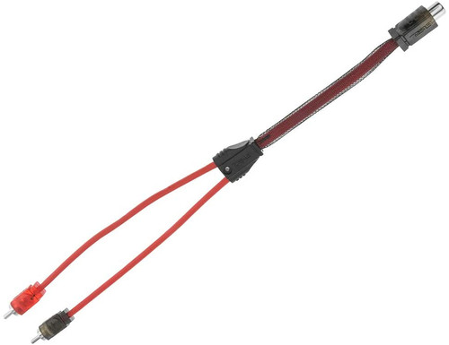 DS18 R1F2M (1) Female to (2) Male Ultra Flex Y Adapter RCA Cable