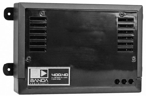 Banda 400.4BLACK Black 4 Channel 100 Watts at 2 Ohm Car Audio Amplifier - CLEARANCE