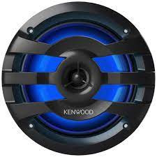 Kenwood KFC-1673MRBL 6.5" 75W RMS 2-Way Marine Speakers with RGB Lightning - Black