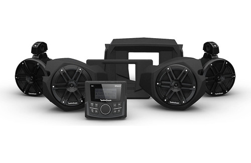 Rockford Fosgate RZR14-STG2 PMX-1 Front & Rear Speaker Kit for Select Polaris RZR Models