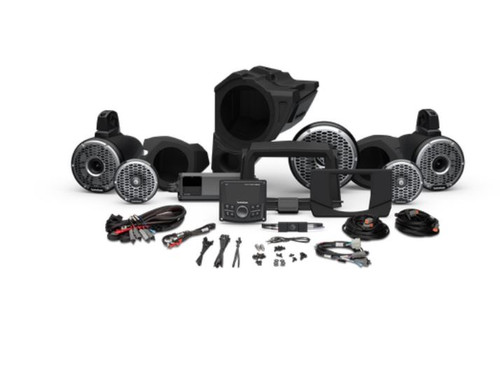 Rockford Fosgate  PMX-3, 1500 Watt, Front Color Optix Speaker, Subwoofer & Rear Horn Speaker Kit for Select Polaris RZR Models