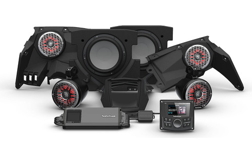 Rockford Fosgate X317-STG5 PMX-3, Speaker, Dual Subwoofer and Rear Speaker Kit for Select X3 Models