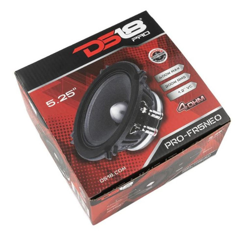 DS18 PRO-FR5NEO 5.25" 200W RMS Neodymium Full-Range Loudspeaker with Bullet - 4 Ohm