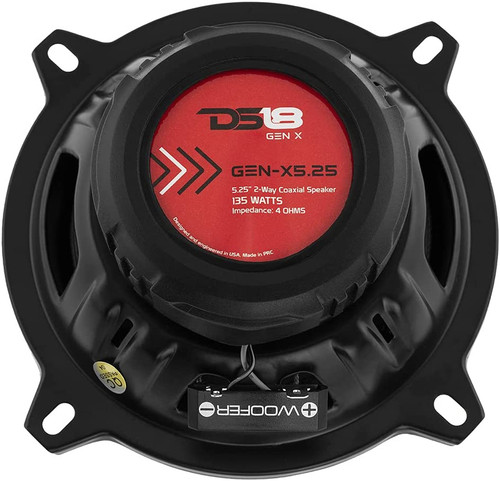 DS18 GEN-X 5.25" 2-Way Coaxial Speakers 45 Watts RMS - 4 Ohm