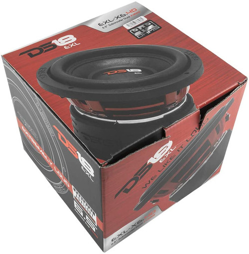 DS18 EXL-X6.4D 6.5" Subwoofer 400W RMS - Dual 4 Ohm