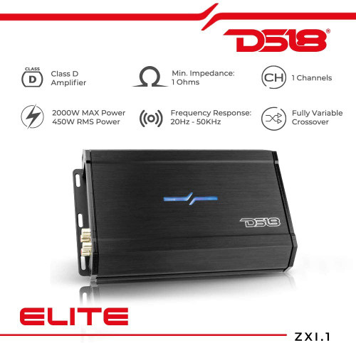 DS18 ZXI.1 1000W RMS Monoblock Amplifier