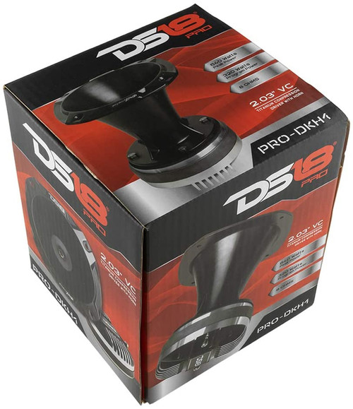 DS18 PRO-DKH1 2" Bolt On Throat Compression Driver with 2" Titanium Voice Coil and Horn 