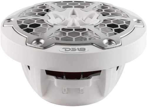 DS18 NXL-6M/WH NXL 6.5" 100W RMS 2-Way Coaxial Marine Speaker With LED RGB Lights - White