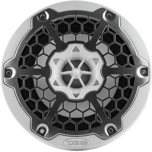 DS18 NXL-6M/WH NXL 6.5" 100W RMS 2-Way Coaxial Marine Speaker With LED RGB Lights - White
