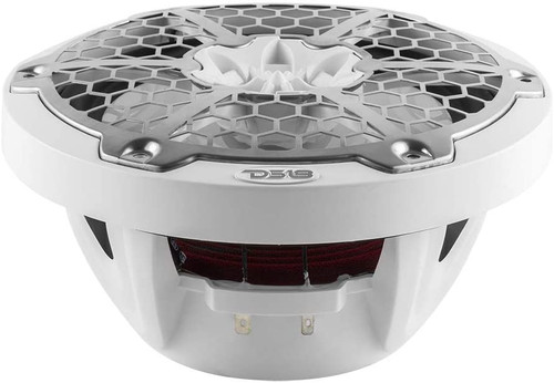 DS18 NXL-8M/WH NXL 8" 2-Way Coaxial Marine Speaker With LED RGB Lights 125W RMS - White