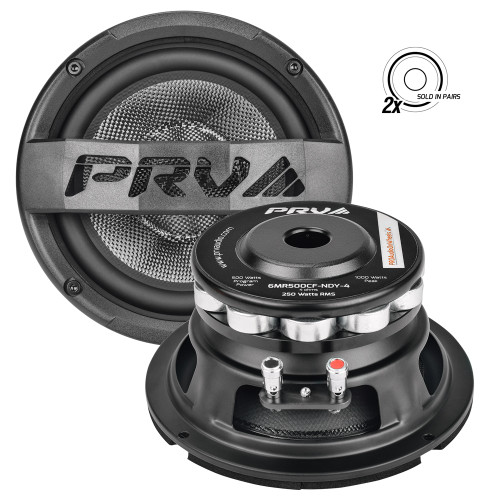 PRV Audio 6MR500CF-NDY-4 6" Neodymium Midrange Loudspeaker - 4 Ohm (Pair)