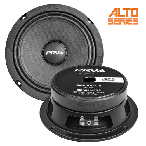 PRV Audio 6MR200A-4 6.5" 200W RMS Midrange Speaker - 4 Ohm