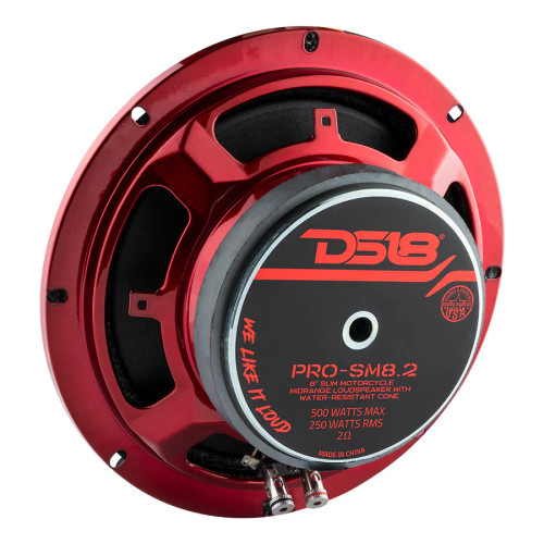 DS18 PRO-SM8.2 8" 250W RMS Shallow Water Resistant Mid-Range Loudspeaker - 2 Ohm