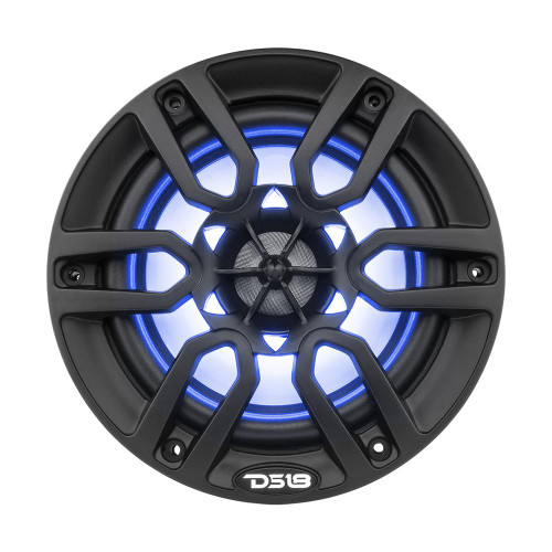 DS18 NXL-6/BK 6.5" 100W RMS 2-Way Coaxial Marine Speaker With LED RGB Lights - Black