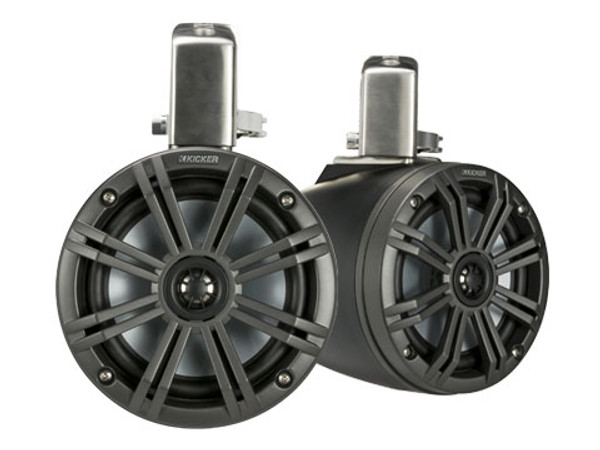 Kicker 45KMTC65 6.5" Wakeboard Tower Speakers  - Black 