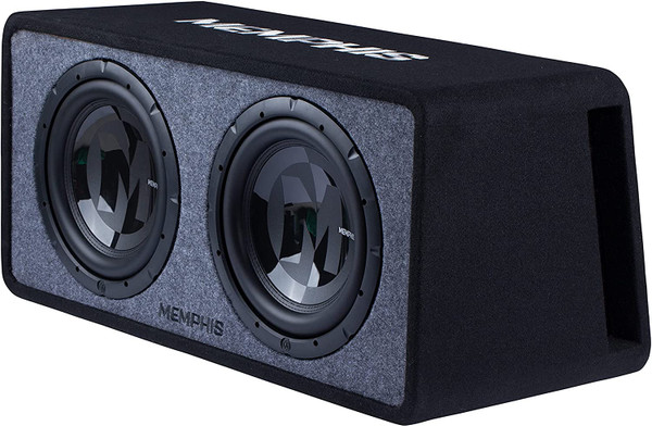 Memphis Audio PRXE12D2 Dual 12 600W RMS Loaded Enclosure - 2 Ohm
