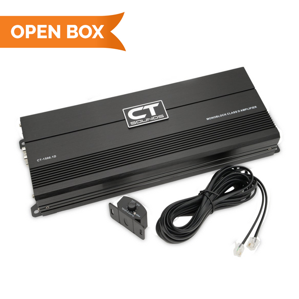 Open Box - CT Sounds CT-1500.1D 1500 Watts RMS Monoblock Car Audio Amplifier