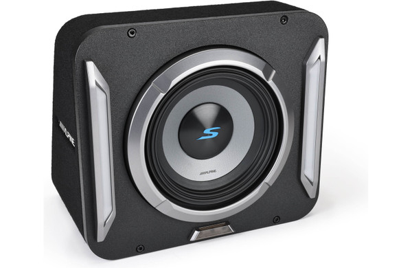 Alpine S2-SB8 PrismaLink S2-Series Sealed Subwoofer Enclosure with 8" 300W RMS Subwoofer and RGB Lighting