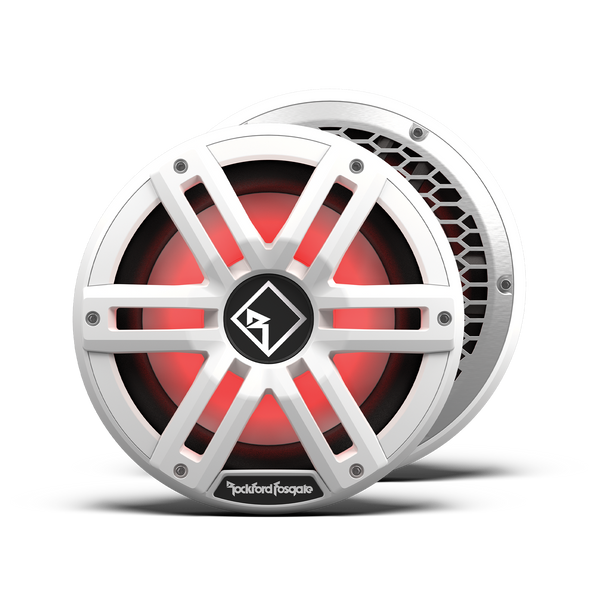Rockford Fosgate M2D2-10I-G2 M2 Series 10" 400W RMS Marine Subwoofer with RGB LED Lighting - Dual 2 Ohm (White)
