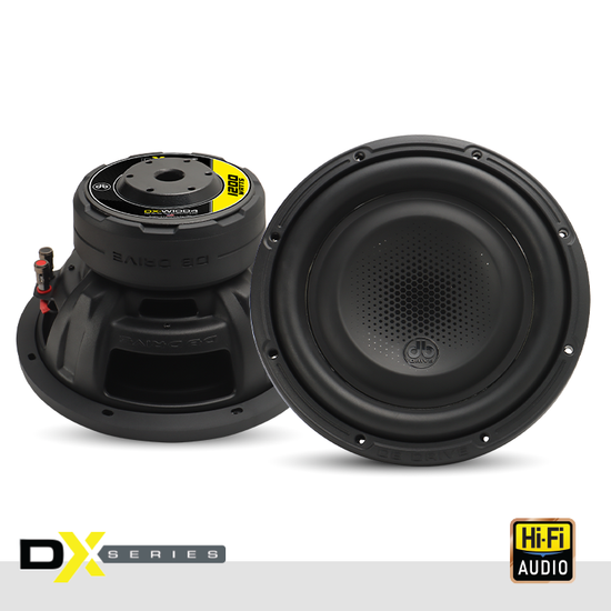 DB Drive DX-W10D4 10" 600W RMS Car Subwoofer - Dual 4 Ohm