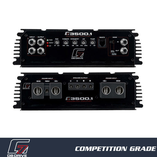DB Drive G7 3500.1 G7 Competition 3500W RMS Class D Monoblock Car Amplifier