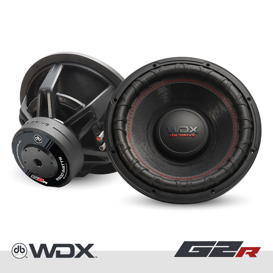 DB Drive WDX15G2R.4 15" 1250W RMS Car Subwoofer - Dual 4 Ohm