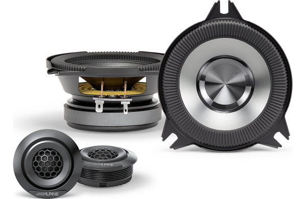 Alpine BassRev BRV-S40C 4" Mid-range Component Speakers with Tweeters