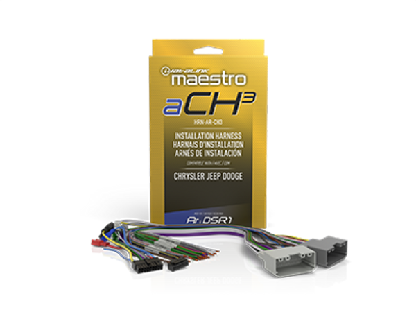 iDatalink Maestro HRN-AR-CH3 Amplifier Replacement T-Harness for Select Chrysler, Dodge, Fiat and Jeep Vehicles