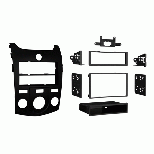 Metra 99-7338B Kia Forte 2010-Up Installation Dash Kit for Double DIN/ISO Radios - Black