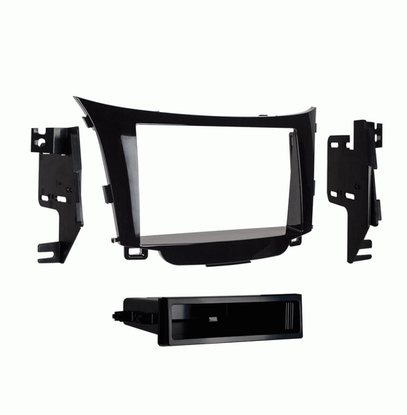 Metra 99-7357HG ISO Single DIN Installation Dash Kit w/Pocket For 2013-Up Hyundai Elantra GT
