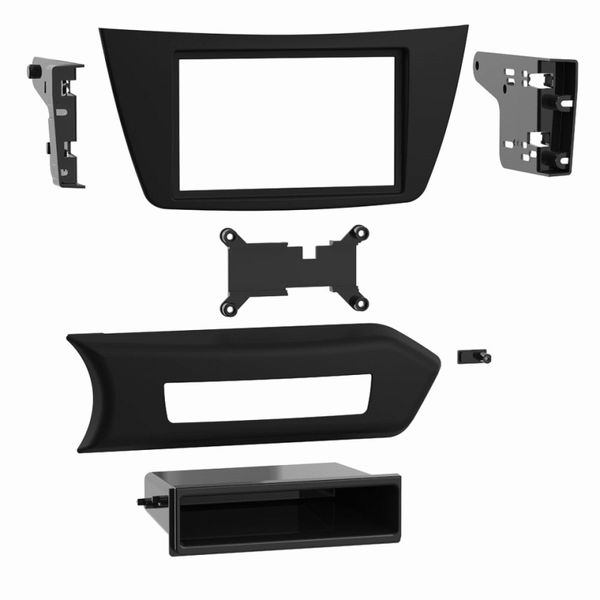 Metra 99-8725B Single/Double DIN Dash Kit for Select 2012-2015 Mercedes-Benz C-Class Vehicles
