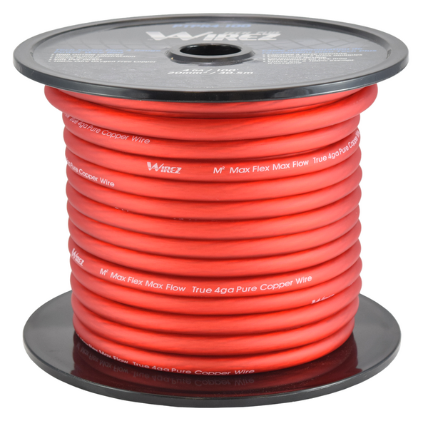 True 4 Gauge M2 Power Wire 100% OFC - Sold Per Foot 