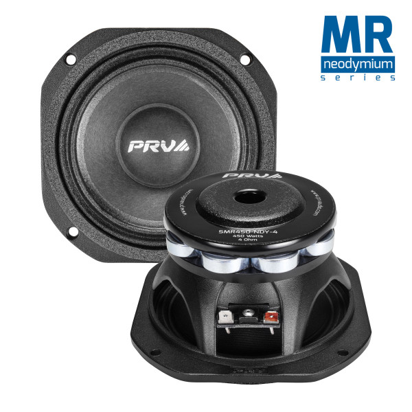 PRV Audio 5MR450-NDY-4 5" Neodymium Midrange Loudspeaker - 4 Ohm