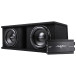 Skar Audio BNDLE-SDR-2X12D4 Dual 12" 1200W RMS SDR Series Complete Subwoofer Package with Vented Enclosure and Amplifier