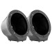DS18 EN-JS8/BK 8" Universal Flat Mount Speaker Pod With LED RGB Lights - Black (Pair) 