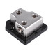 Skar Audio SK-DIST-BLK3 1 x 1/0 or 4 Gauge to 2 x 1/0 or 4 Gauge Power Distribution Block