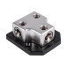 Skar Audio SK-DIST-BLK3 1 x 1/0 or 4 Gauge to 2 x 1/0 or 4 Gauge Power Distribution Block