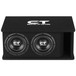 CT Sounds TROPO-2X12D4 Dual 12” 1300W RMS Loaded Tropo Series Ported Car Subwoofer Box