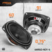 PRV Audio 4MR60-NDY-4 4" Neodymium Midrange Loudspeaker - 4 Ohm