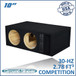 Ground Shaker 30HZ210B Black 10" Dual Competition Ported Sub Box
