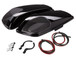 Kicker 46HDBLVB Custom-fit Bag Lids for Select 2014+ Harley Davidson (Speakers not Included) - Vivid Black