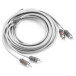 Clarion CMC-GRYAIC2-18 2 Channel Twisted-Pair Marine Audio Interconnect w/ Molded Connectors 18 ft