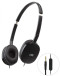 JVC HA-S160M Lightweight Foldable On-Ear Headphones with Remote & Mic