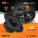 PRV Audio RS65-CX 6.5" 80W RMS 2-Way Coaxial Speakers - 4 Ohm (Pair)