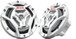 JVC CS-DR6201MW 6-1/2" 50W RMS 2-Way Coaxial Speakers - White