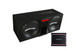 Memphis Audio SRXE12DP Street Reference Dual 12" 600W RMS Ported Loaded Subwoofer Enclosure with SRX600.1V Amplifier