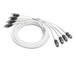 JL Audio XMD-WHTAIC4-6 4-Channel Marine Audio Interconnect Cable – 6ft 