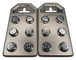 Sky High Car Audio Cast Flat 6 Spot Battery Terminals