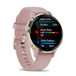 Garmin Venu 3S Fitness Smartwatch - Slate with Dust Rose Band